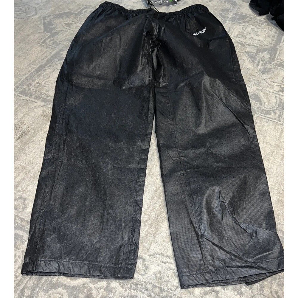 New Frogg Toggs Pro Action Pants Black Sz 2XL XXL Waterproof Mens‎